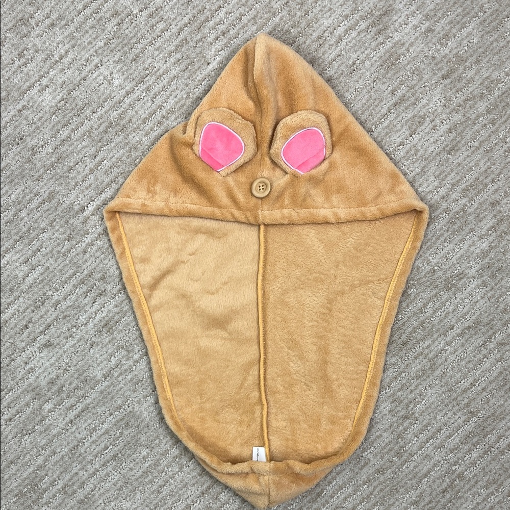The Creme Shop Towel Hair Wrap Quick Dry Microfiber Beary Cute